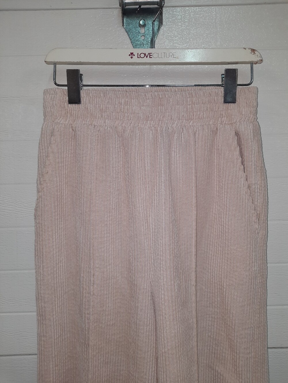 Wide Leg Ribbed Knit Pants - Picture 2 of 9